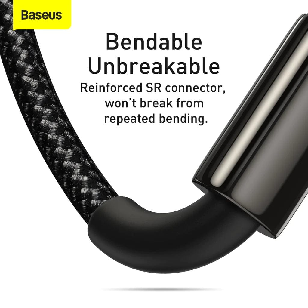 Baseus Rapid Series 3-in-1 Fast Charging Data Cable Type-C to M+L+C PD 20W 1.5M – Black