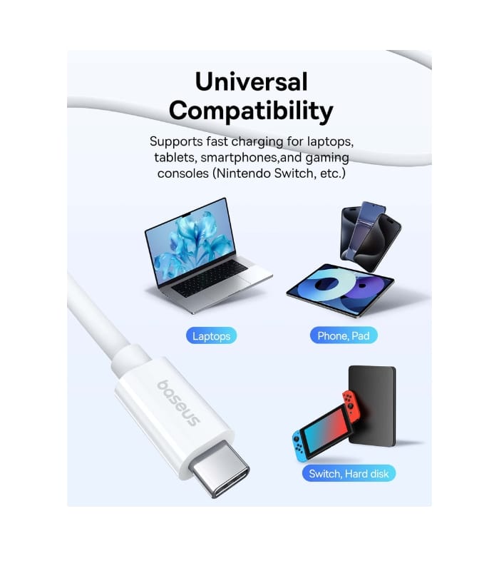 Baseus Superior Series 2 USB4 Full-Function Fast Charging Cable Type-C to Type-C 240W