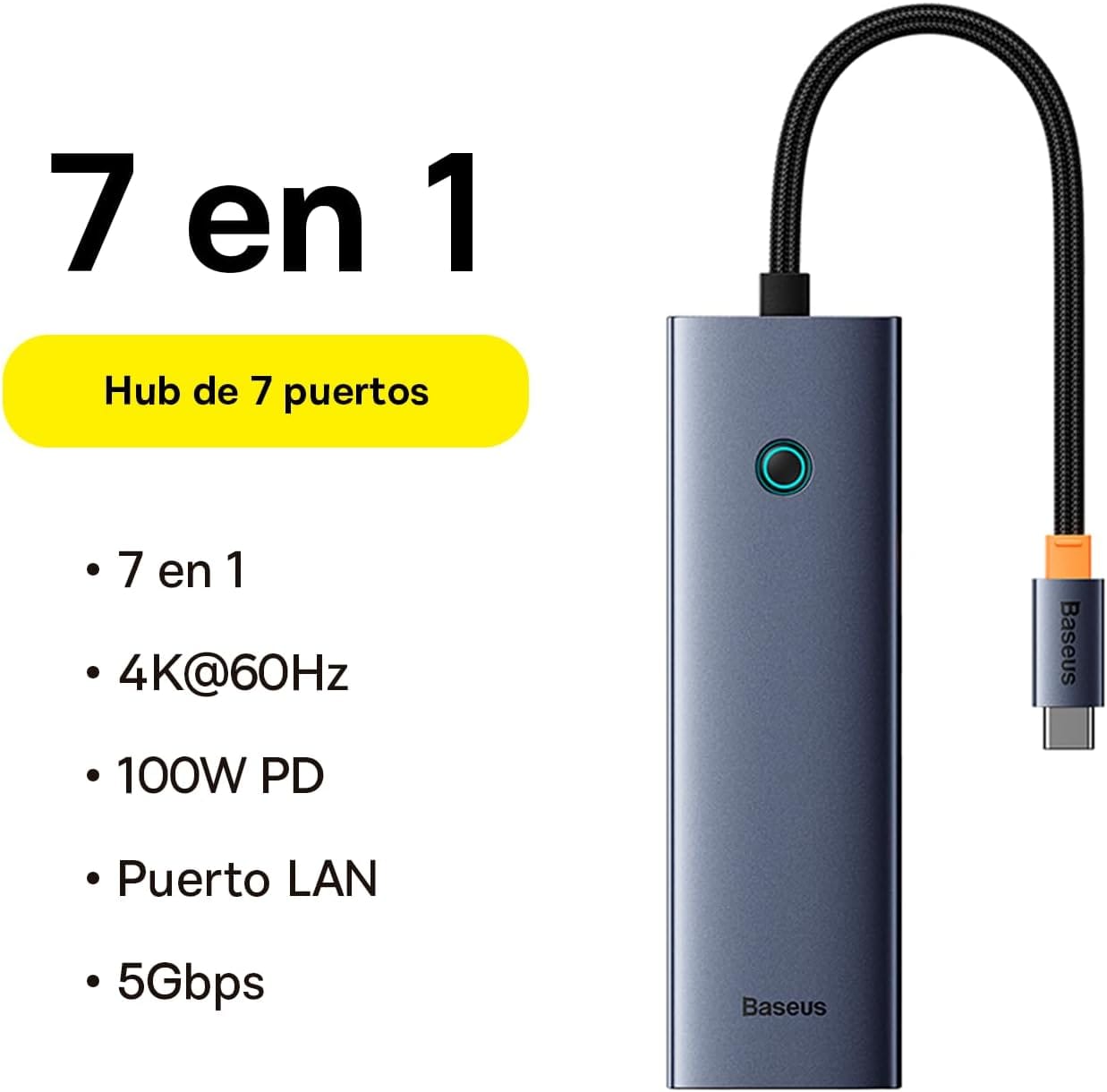 Input Port: Type-C USB3.0: 5Gbps (Max.) HDMI: 4K@60Hz (Max.) VGA: 1080P@60Hz (Max.) PD: 100W (Max.) Input: 5V-3A; 9V-3A; 15V-3A; 20V-5A Output: 5V=0.9A Operating System: Windows, Apple OS, Linux, Vista
