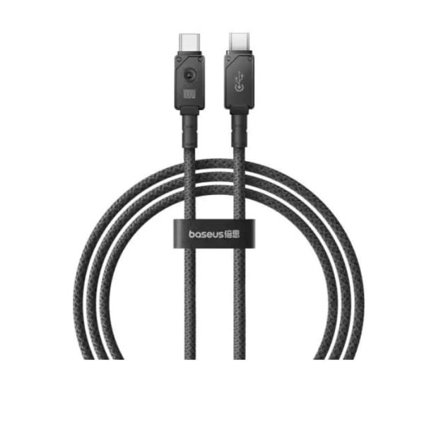 Baseus Unbreakable Series Fast Charging Data Cable Type-C to Type-C 100W 1M – Black
