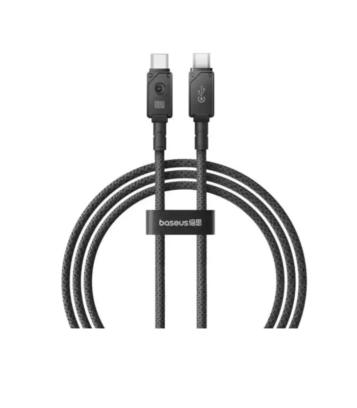 _Baseus Unbreakable Series Fast Charging Data Cable Type-C to Type-C 100W 1M – Black (2) Baseus Unbreakable Series Fast Charging Data Cable Type-C to Type-C 100W 1M – Black