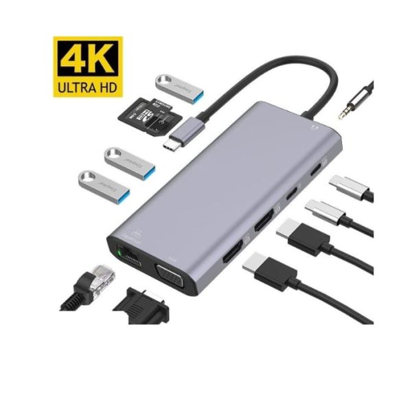 ONTEN OTN-UC601 12 IN 1 TYPE-C MULTI FUNCTION DOCK
