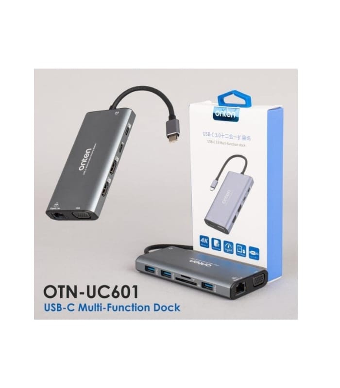 ONTEN OTN-UC601 12 IN 1 TYPE-C MULTI FUNCTION DOCK