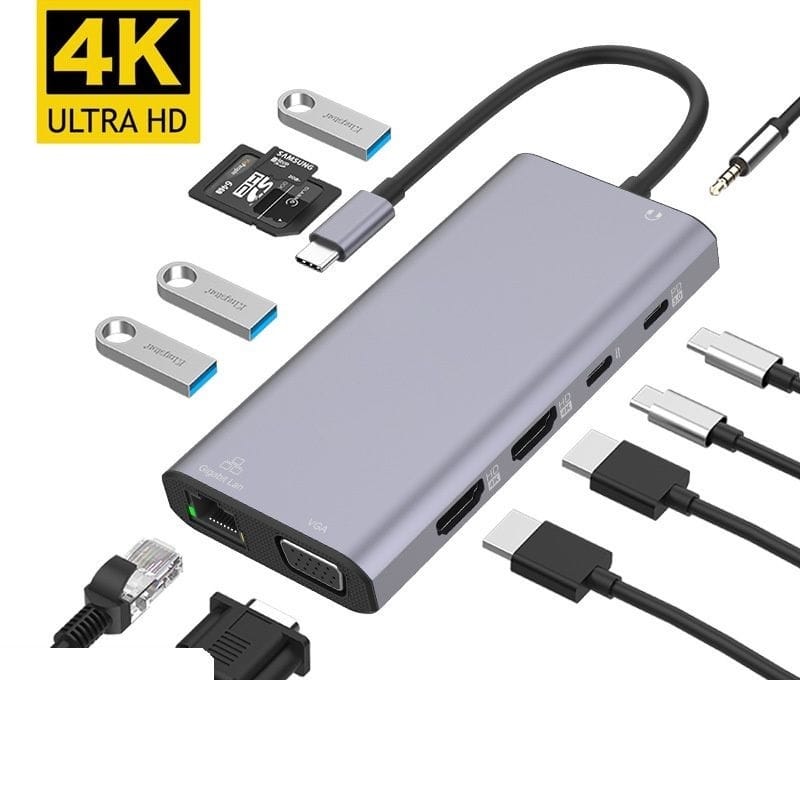 ONTEN OTN-UC601 12 IN 1 TYPE-C MULTI FUNCTION DOCK