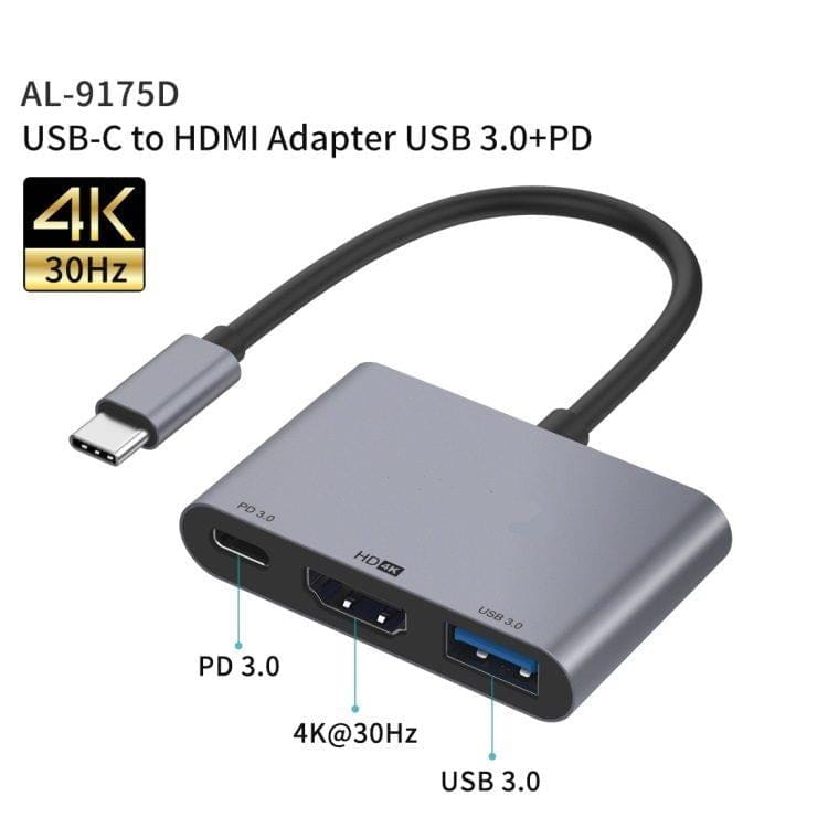 Onten 9175A TYPE C TO HDMI+USB+PD