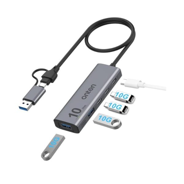 Onten OTN-UCA611 10Gbps USB C Hub,USB C to USB C A Adapter