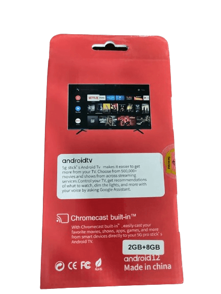 Tv Box 5G Android Fire Stick B 2GB RAM/8GB ROM