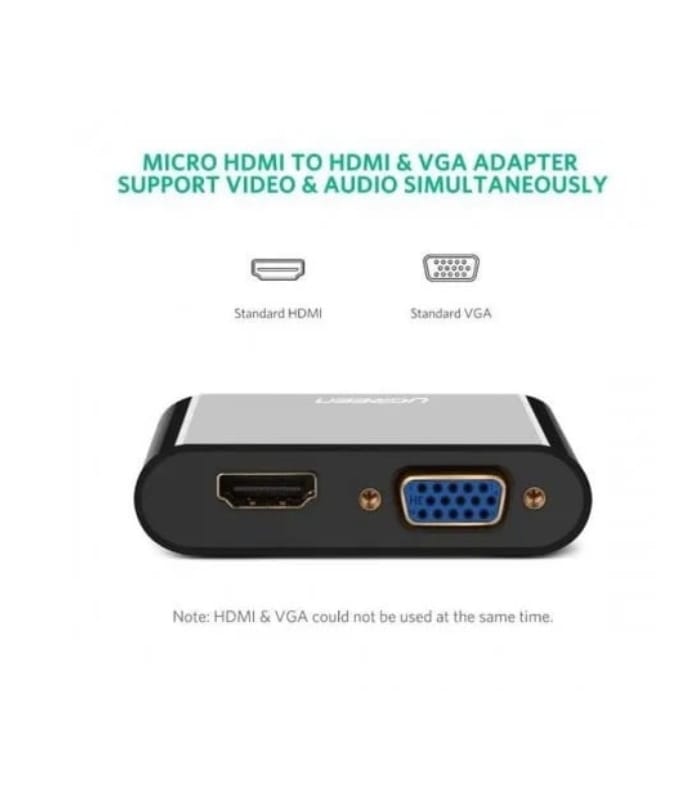 UGREEN HDMI To VGA+HDMI Converter 40744