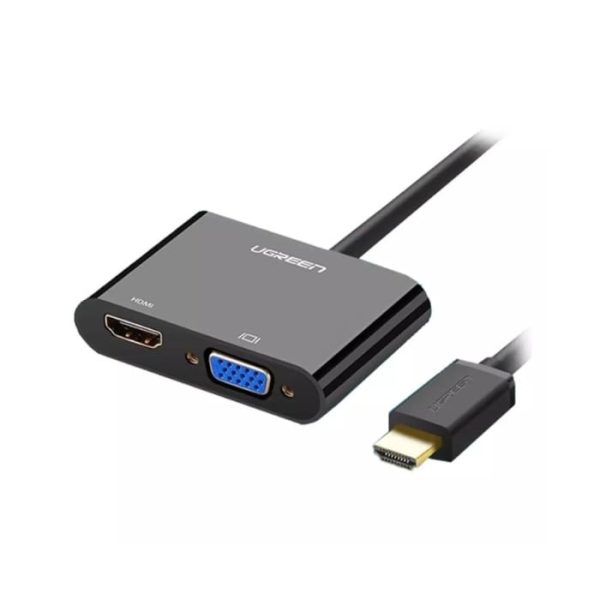 UGREEN HDMI To VGA+HDMI Converter 40744