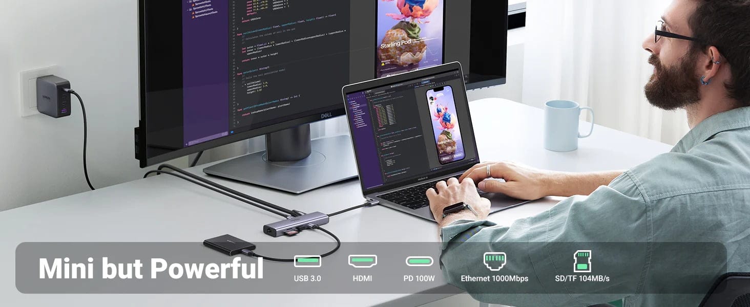 Ugreen 7-in-1 4K HDMI USB C Hub
