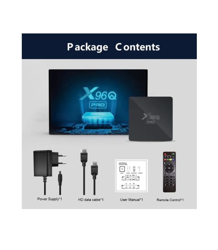 X96Q Pro – 4GB+64GB – Android 12 – 4K
