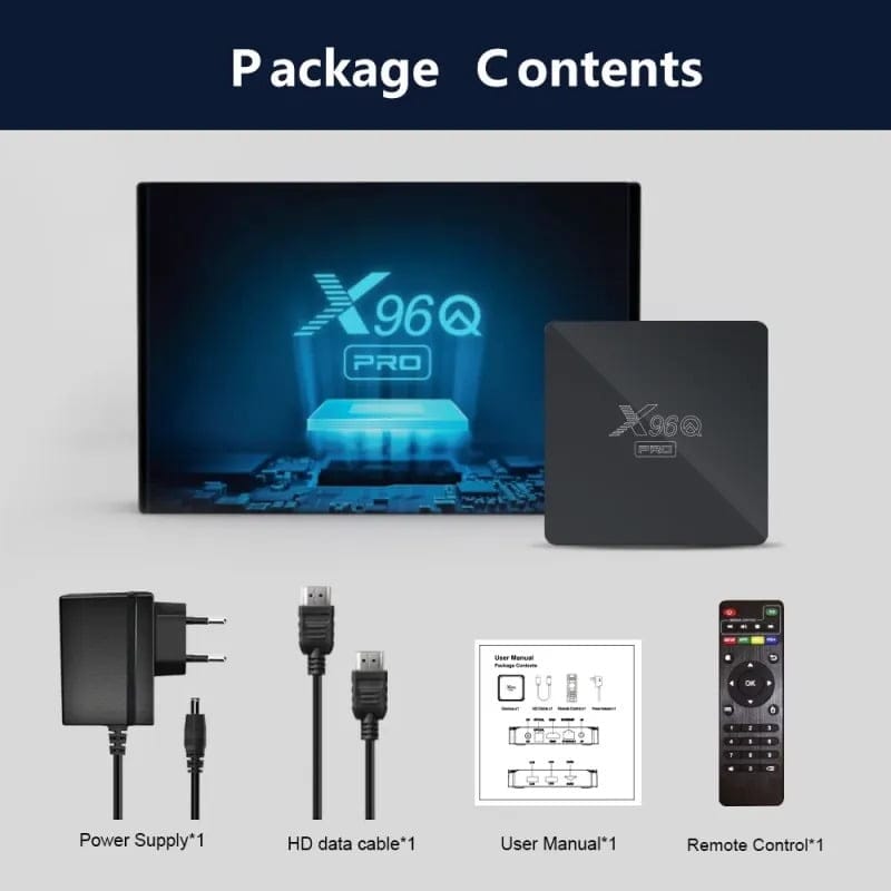 X96Q Pro – 4GB+64GB – Android 12 – 4K