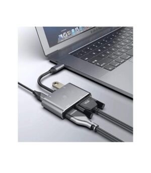 Adapter 4 in 1 usb-c to HUB PD HDTV+VGA+USB