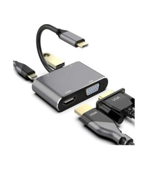 Adapter 4 in 1 usb-c to HUB PD HDTV+VGA+USB