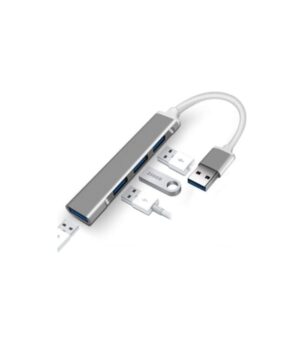 Aluminium Shell Portable 4 Ports USB 3.0 Adapter