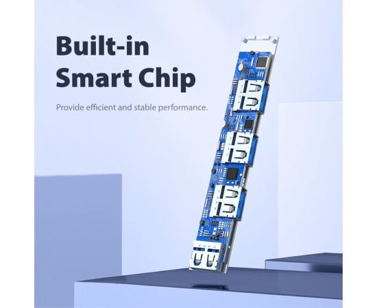 Aluminium Shell Portable 4 Ports USB 3.0 Adapter