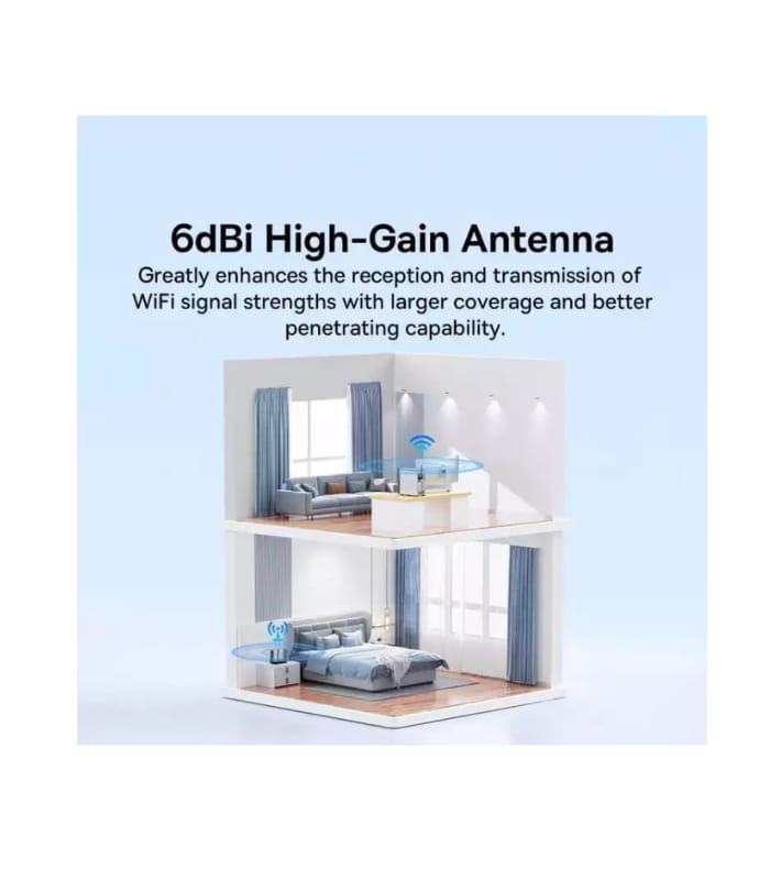 BASEUS FAST JOY SERIES 650MBPS WIFI RECEIVER EXTERNAL ANTENNA – BLACK