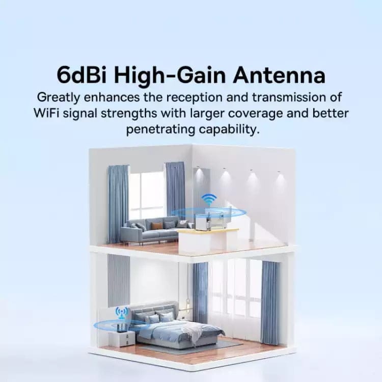 BASEUS FAST JOY SERIES 650MBPS WIFI RECEIVER EXTERNAL ANTENNA – BLACK