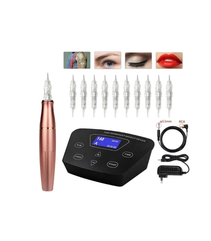 Biomaser Permanent Makeup Tattoo Kits Professional Digital Eyebrow Lip Machine Rotary Pen Tattoo Machine P300