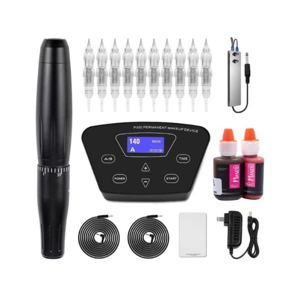 Biomaser Permanent Makeup Tattoo Kits Professional Digital Eyebrow Lip Machine Rotary Pen Tattoo Machine P300