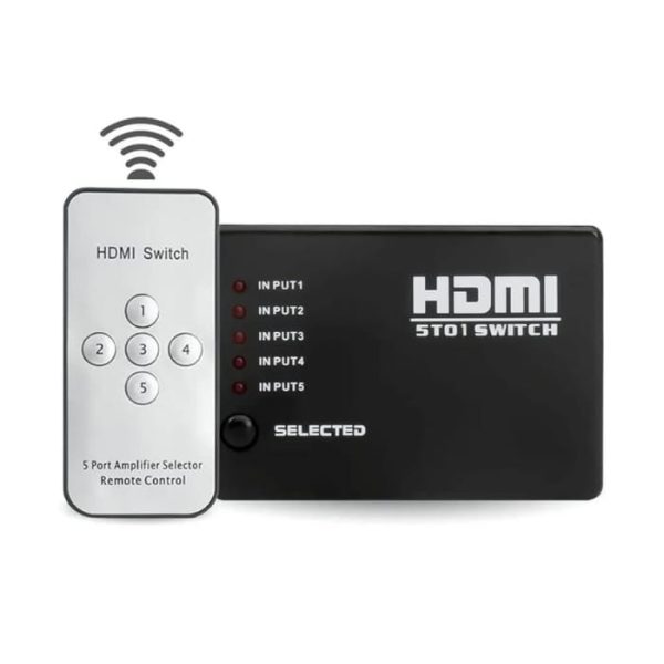 Hdmi Switch Hdmi 4Kx2K Hdmi1.4 Mini Hdmi Amplifier Switcher 5X1 5 Port