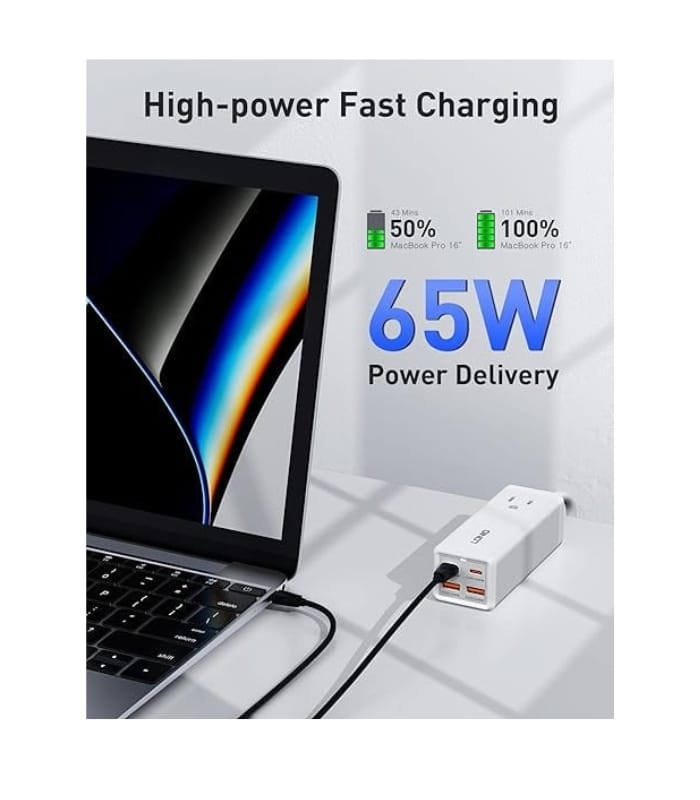 LDNIO 65W Desktop Power Strip Extension Cord