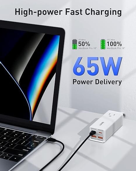 LDNIO 65W Desktop Power Strip Extension Cord