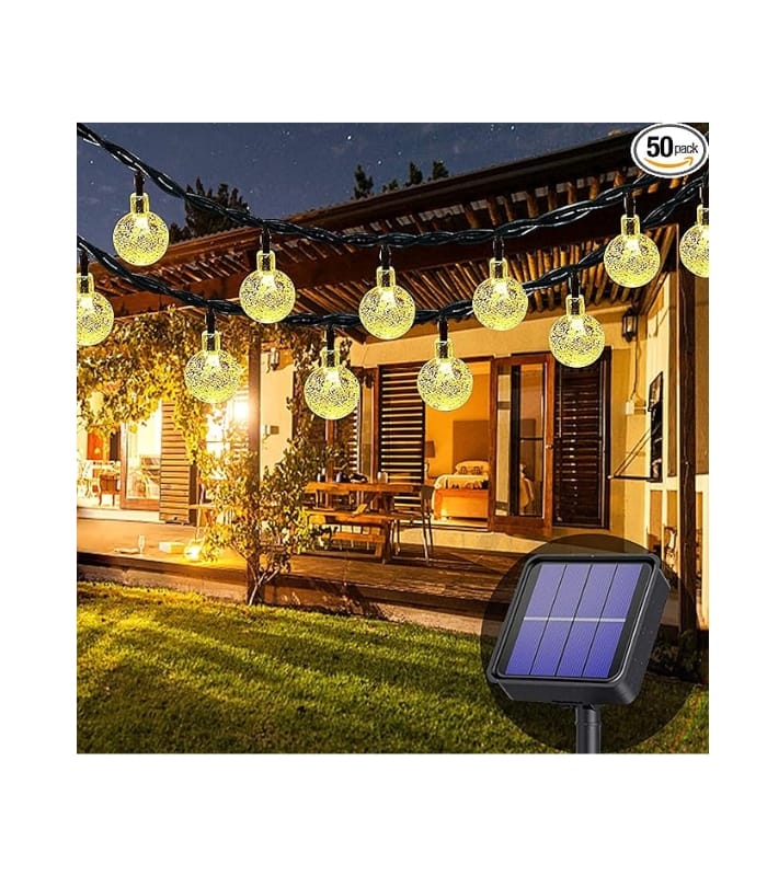 Lezonic Solar String Lights Outdoor Waterproof