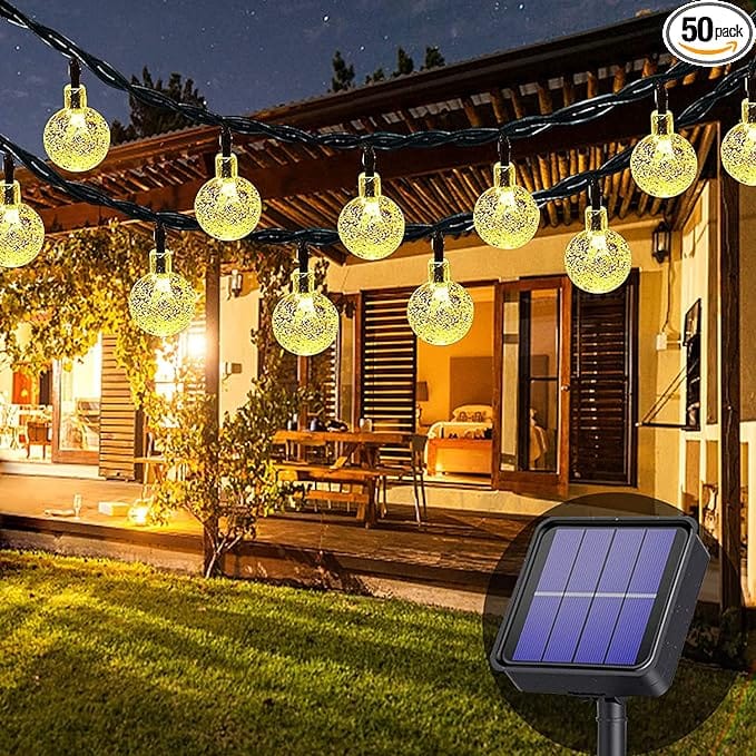 Lezonic Solar String Lights Outdoor Waterproof