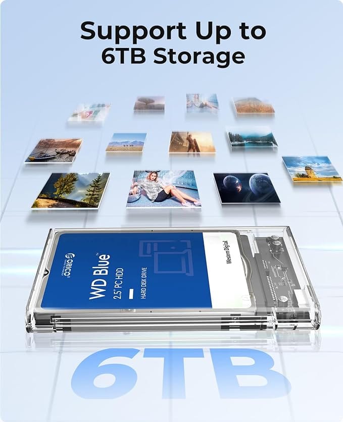 ORICO 2.5'' External Hard Drive Enclosure USB 3.0 (2139U3)