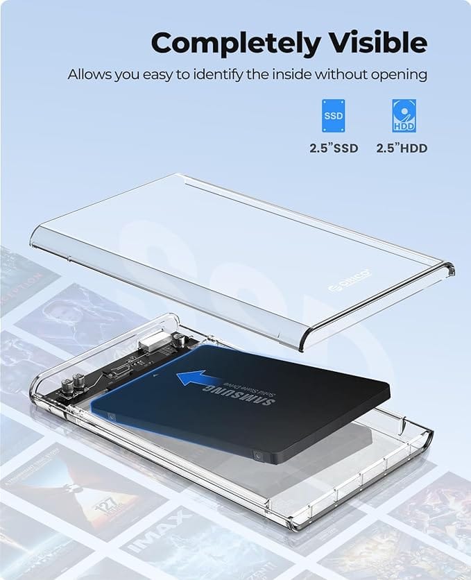 ORICO 2.5'' External Hard Drive Enclosure USB 3.0 (2139U3)