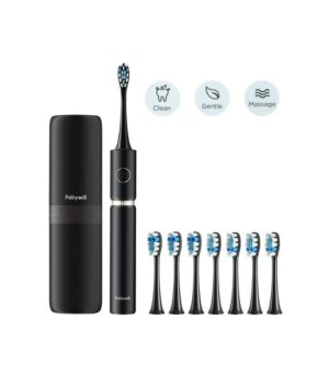 P11 Ultrasonic Electric Toothbrush with 8 Brush Heads & Travel Case