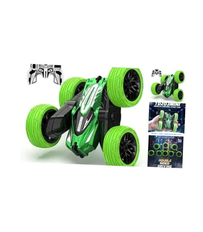 Remote Control Car for Boys 4-7, 2.4GHz Double Side 360° Flips Td203mini-BLUE