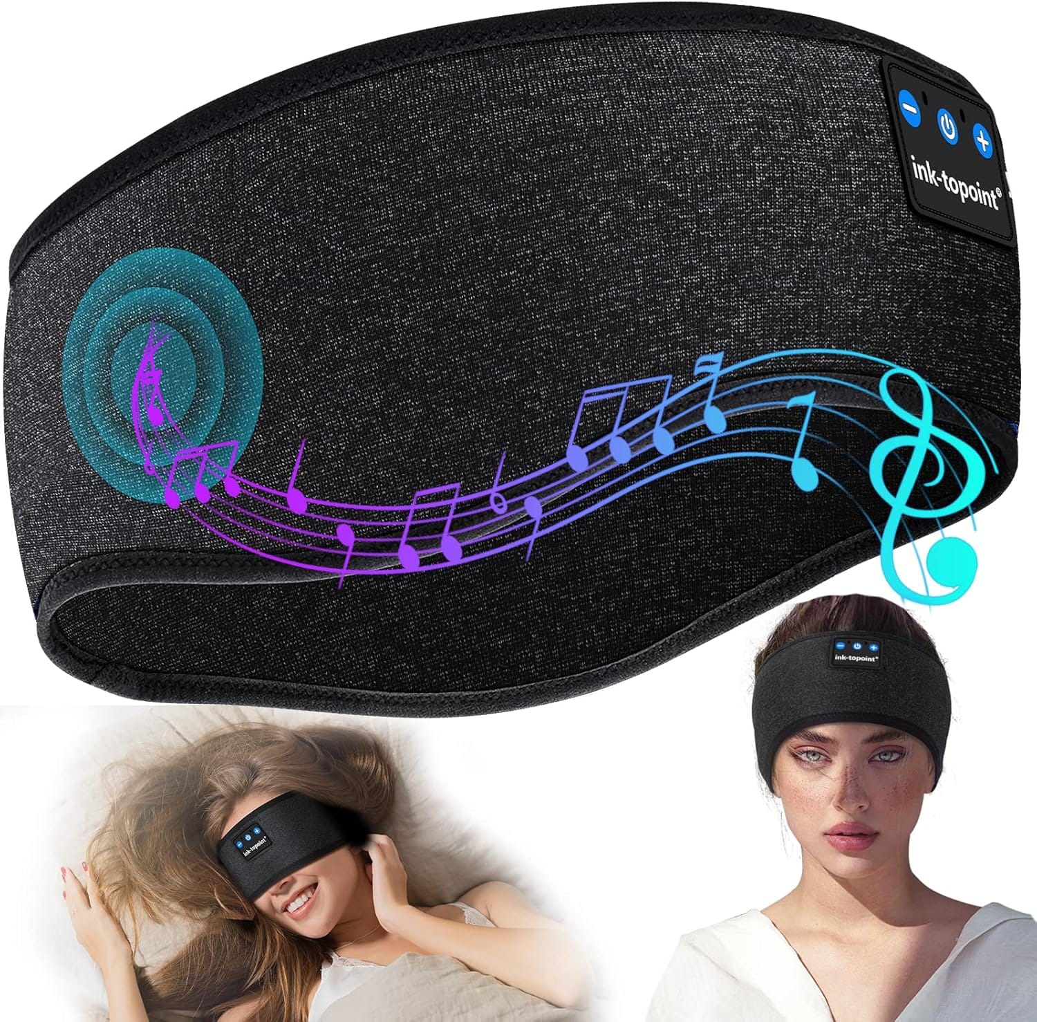 Sleep Headphones,Bluetooth Sport Headband Wireless Music Sleeping Headphones