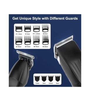 Suttik Professional Hair Clipper and Trimmer Set, Barber Clippers Set for Men Professional Kit
