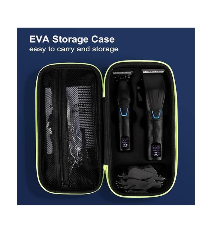 Suttik Professional Hair Clipper and Trimmer Set, Barber Clippers Set for Men Professional Kit