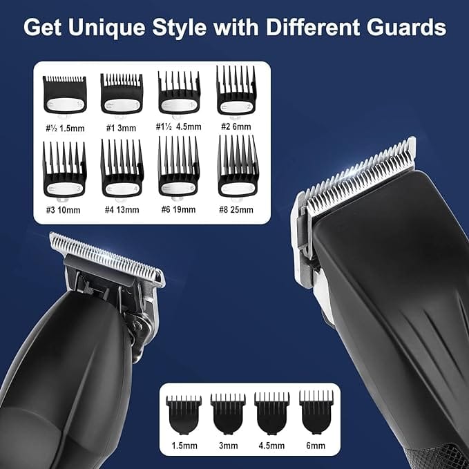 Suttik Professional Hair Clipper and Trimmer Set, Barber Clippers Set for Men Professional Kit