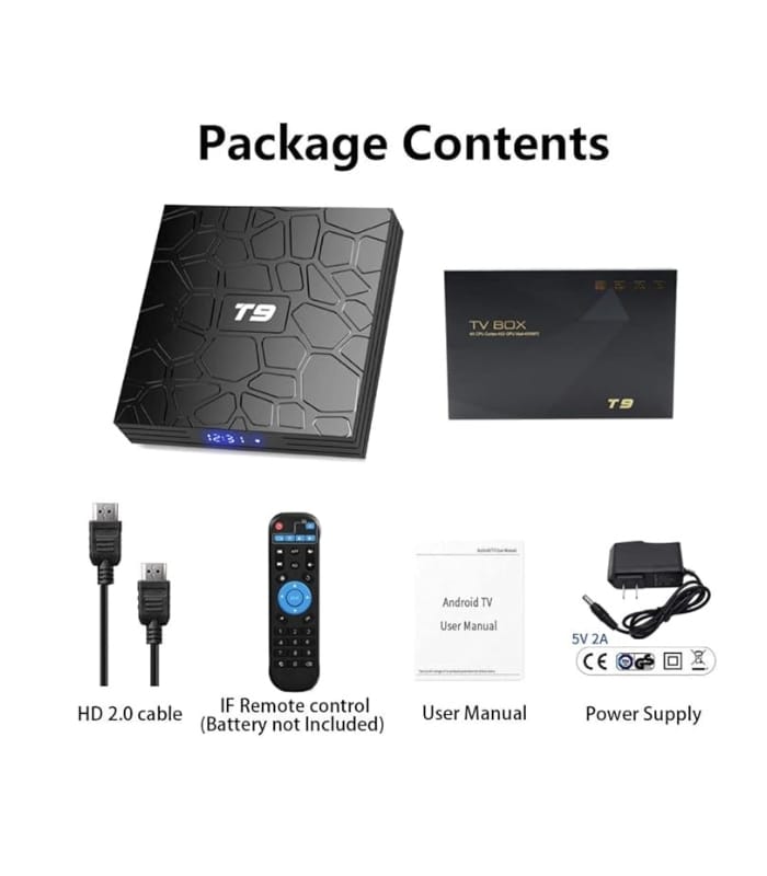 T9 Android 9.0 TV Box 4GB DDR3 RAM 64GB ROM