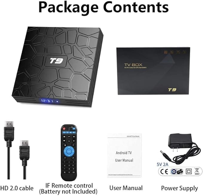 T9 Android 9.0 TV Box 4GB DDR3 RAM 64GB ROM
