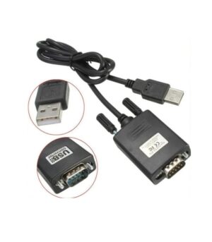USB To Serial Port RS232 Converter Cable – Black
