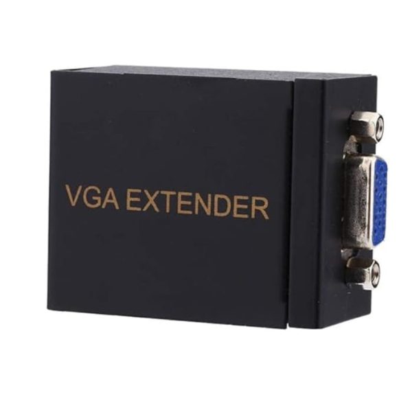 VGA Extender to 196 ft (60M) Small RJ45 Extender Transmitter Receiver CAT to 5 6 Ethernet Cable