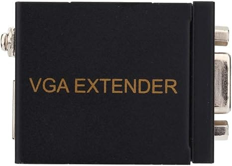 VGA Extender to 196 ft (60M) Small RJ45 Extender Transmitter Receiver CAT to 5 6 Ethernet Cable