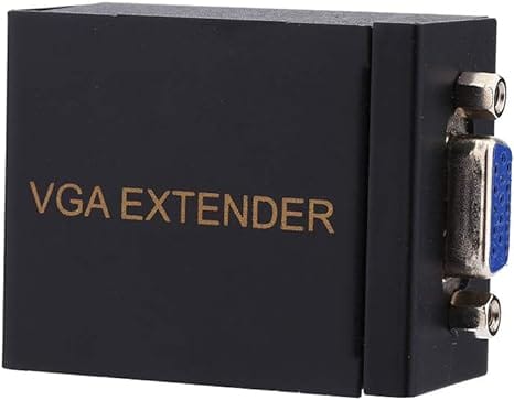 VGA Extender to 196 ft (60M) Small RJ45 Extender Transmitter Receiver CAT to 5 6 Ethernet Cable