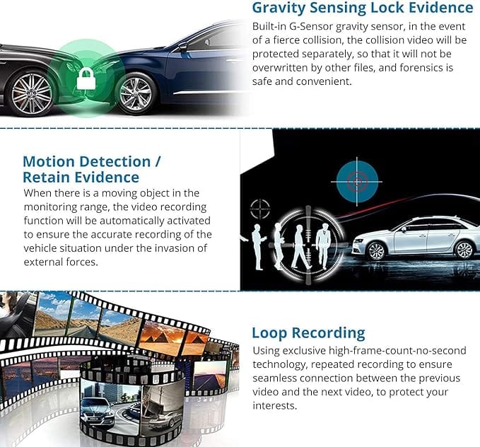 Vehicle Blackbox DVR with Dual Camera