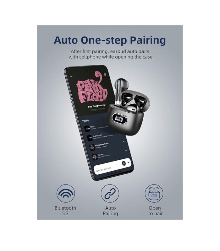 Wasart Wireless Earbud, Bluetooth 5.3 Earbuds