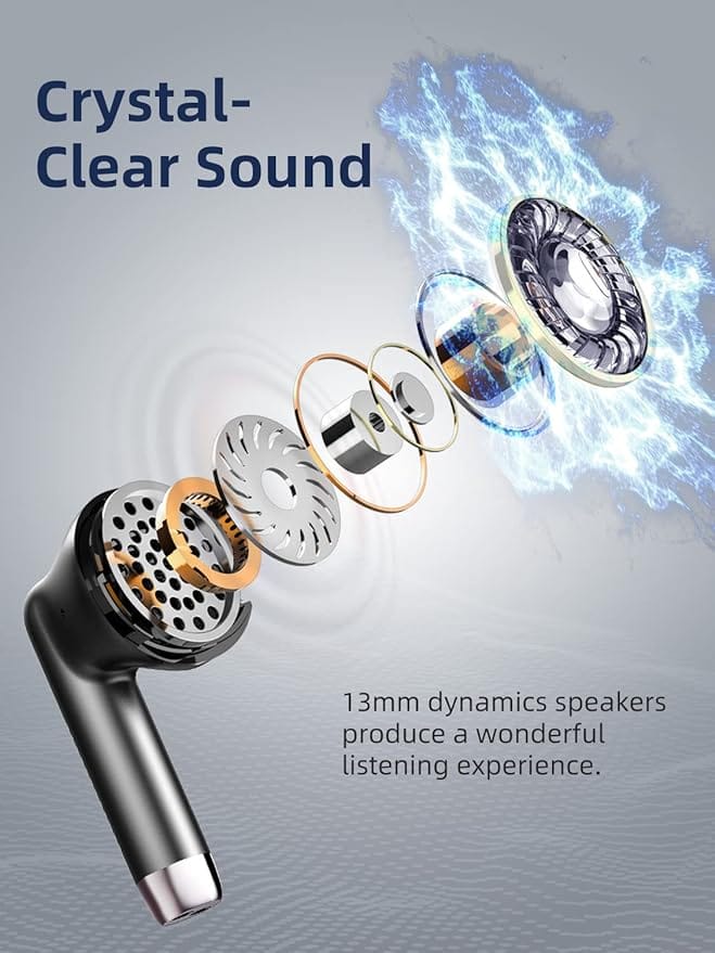 Wasart Wireless Earbud, Bluetooth 5.3 Earbuds