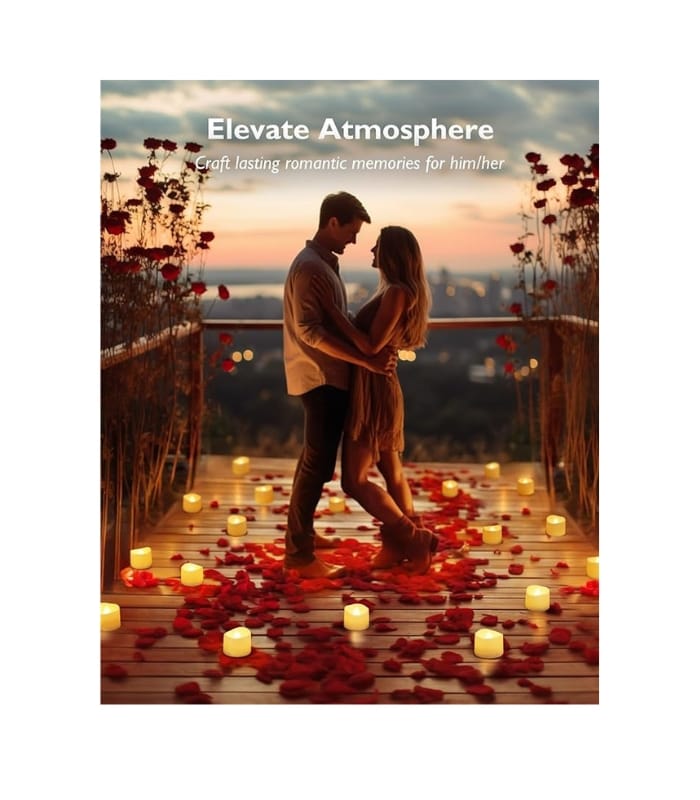 24-Pack Flameless LED Tea Lights Candles Battery Operated