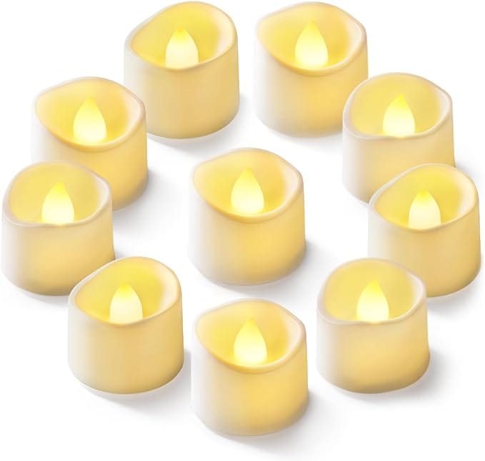 24-Pack Flameless LED Tea Lights Candles Battery Operated