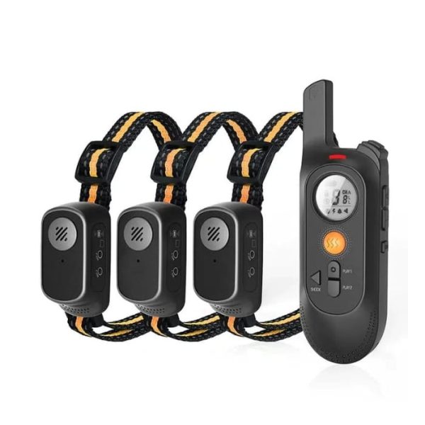 800M Dog Training Collar with Voice Commands Beep Vibration Shock Rech