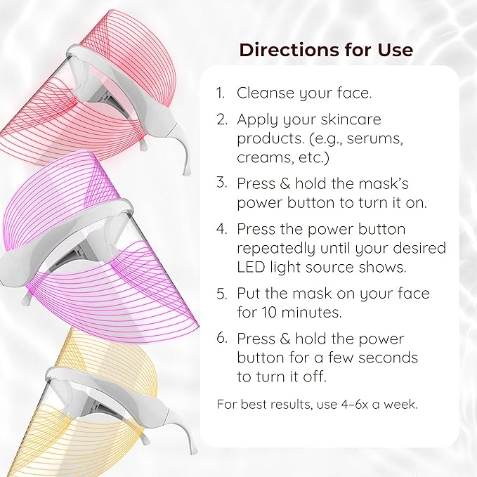 LED Light Therapy Mask 7 Colors LED Mask for Clear Skin -1284